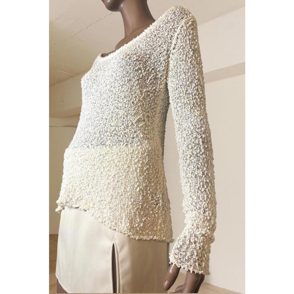 Rag&bone wool sheer-ish knot stitch sweater size L